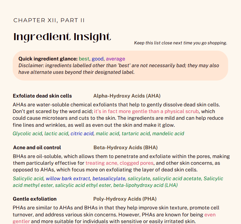 Overview of skincare ingredient categories and how to evaluate them, highlighting their roles, effectiveness levels, and how to choose the right ones for your routine